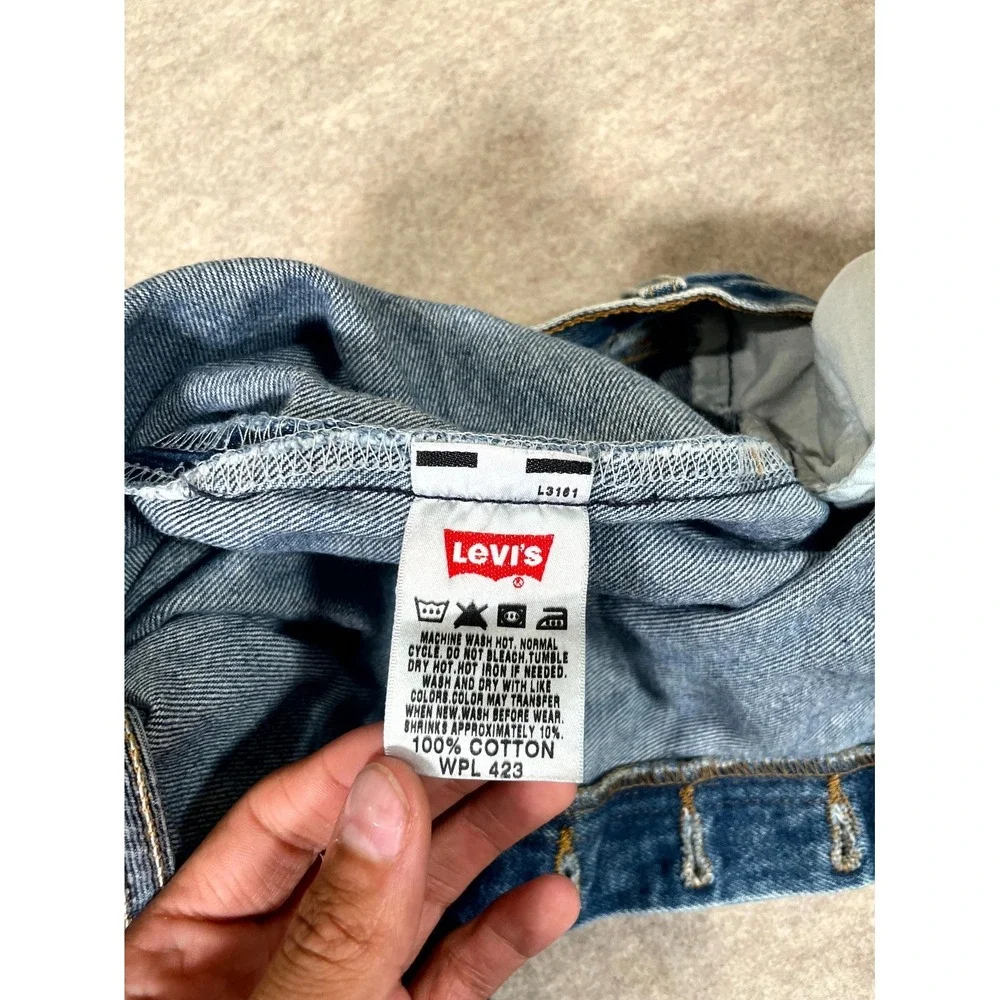 Levi's 501XX Jeans Mens 36x36 Blue Denim Cotton Mid Rise Straight Leg Streetwear